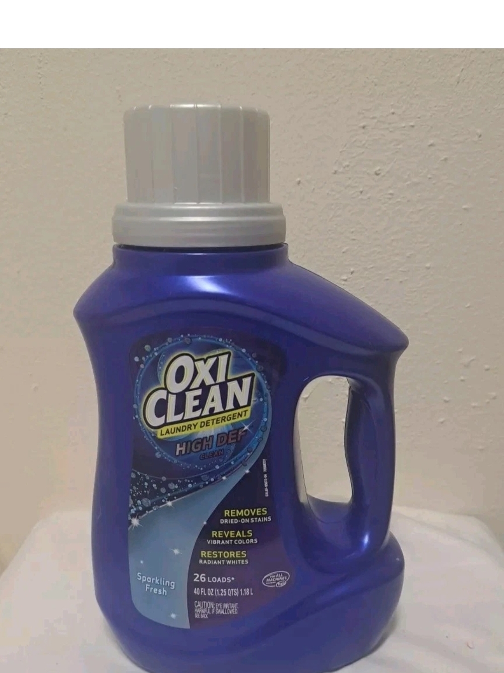 OxiClean Liquid Laundry Detergent 26 Loads Sparkling Fresh High Def 40 oz-DISC
